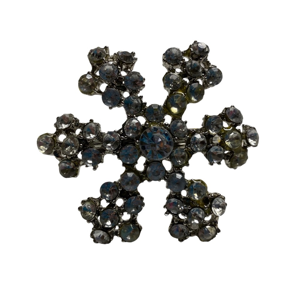 Snowflake rhinestone gem napkin ring MURVAL Field Museum gift shop NEW with tag